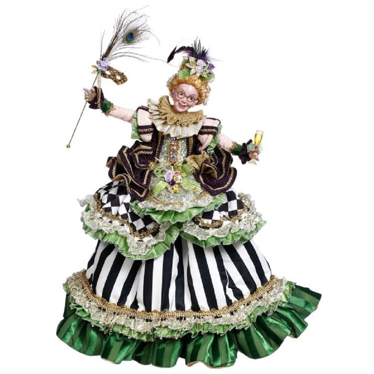 Mardi Gras jester girl figurine. 
