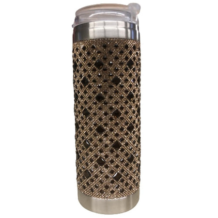 Jacqueline Kent JKT107.BR La Creme De Cocoa Tumbler, Chocolate Cognac Diamond, 20 Ounces