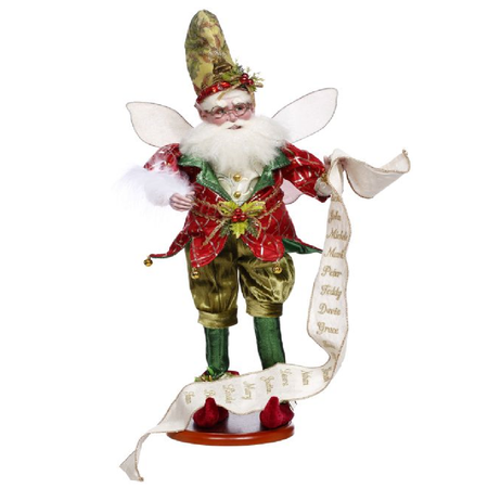 bearded fairy with list of childrens names