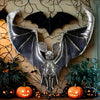 alternate view:  December Diamonds 29-30159 hanging bat figurine with outstretched wings 12.5 inch Halloween décor