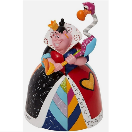 Enesco Disney by Romero Britto Queen of Hearts Figurine with Flamingo Mallet 8.27 Inch