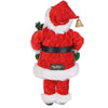 back of standing Santa figure in traditional outfit