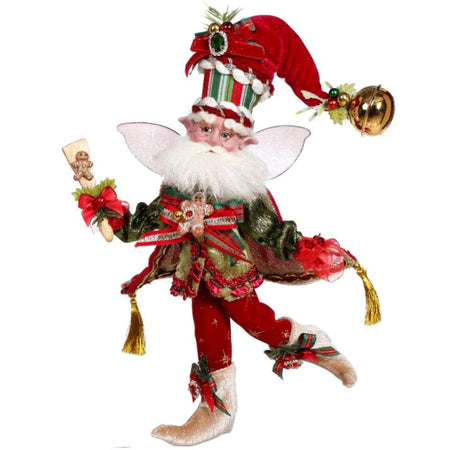 Mark Roberts 51-45114 Gingerbread Baker Fairy small 10 inch holiday collectible with certificate of authenticity, dressed in gingerbread themed baker costume with detailed fabrics and festive accents