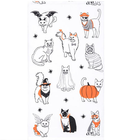 C&F Home Halloween Cats Printed Kitchen Towel 18"x27" Cotton Flour Sack
