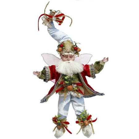 Mark Roberts Hospitality Christmas Fairy Figurine Small 11 Inches with welcoming expression handcrafted fabrics sparkling holiday accents