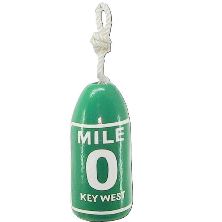 Key West buoy hanging décor with rope hanger nautical coastal wall accent