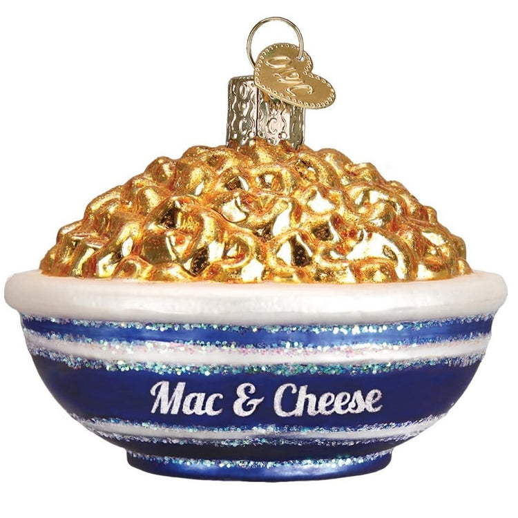 Old World Christmas 32258 Blown Glass Hanging Ornament, Mac and Cheese