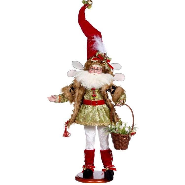 Mark Roberts 51-45304-CE 3 French Hens Fairy collectible figurine holding basket with three hens on base 21 inches