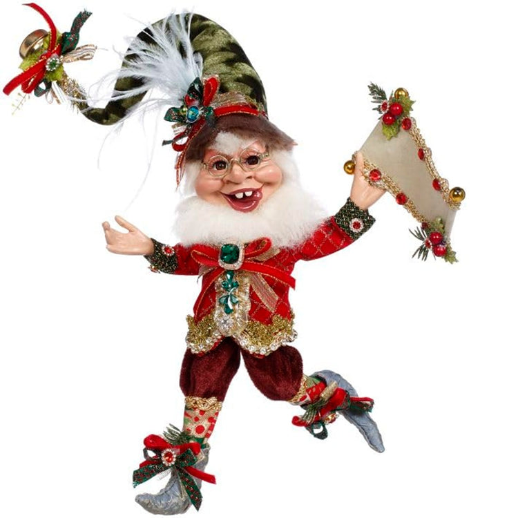 Mark Roberts 51-44846 On the Naughty List Elf small 11 inch collectible Christmas decoration with certificate of authenticity