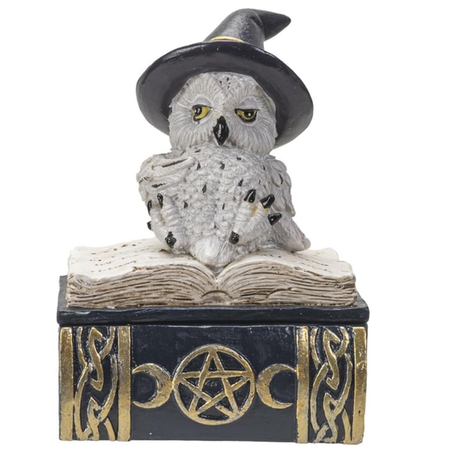 Pacific Giftware 15115 Resin Owl on a Spellbook Figurine 2.95 × 2.16 × 4 Inches