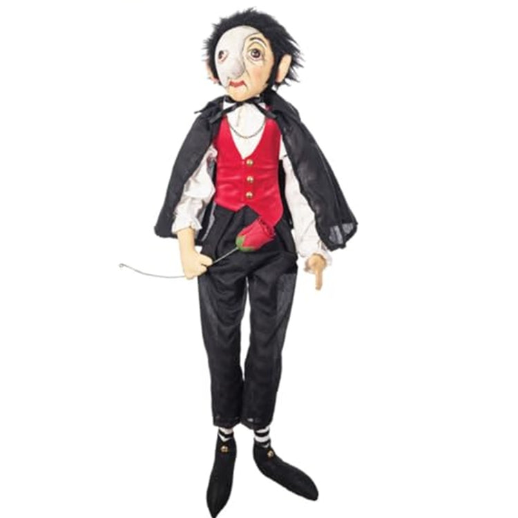 Gallerie II Joe Spencer Phantom Phillip Figurine 29 Inch Halloween Decoration with Black Cape and Red Vest