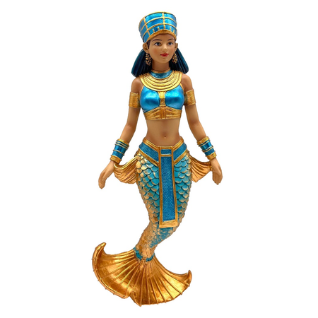 mermaid dressed as an egyptian queen.