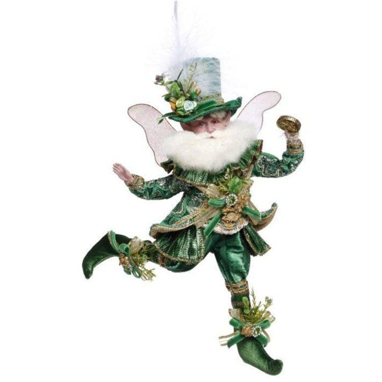 Mark Roberts 51-63828 Shamrock Fairy 11 inch collectible with green outfit top hat and white wings