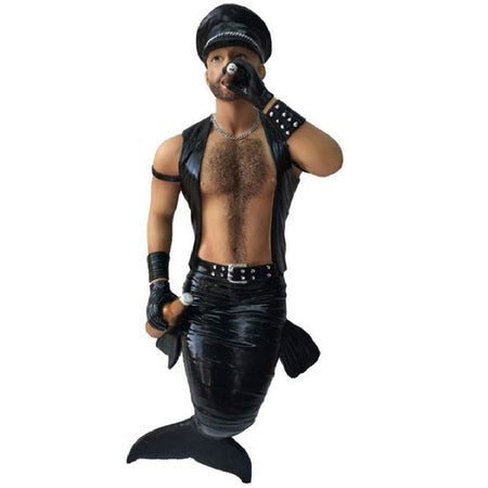 Smokin Hot merman ornament by December Diamonds with hand-painted details and shimmering accents