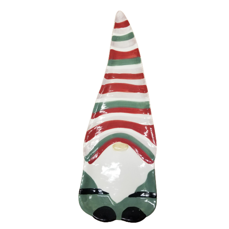 Gnome with red, green & white hat on.