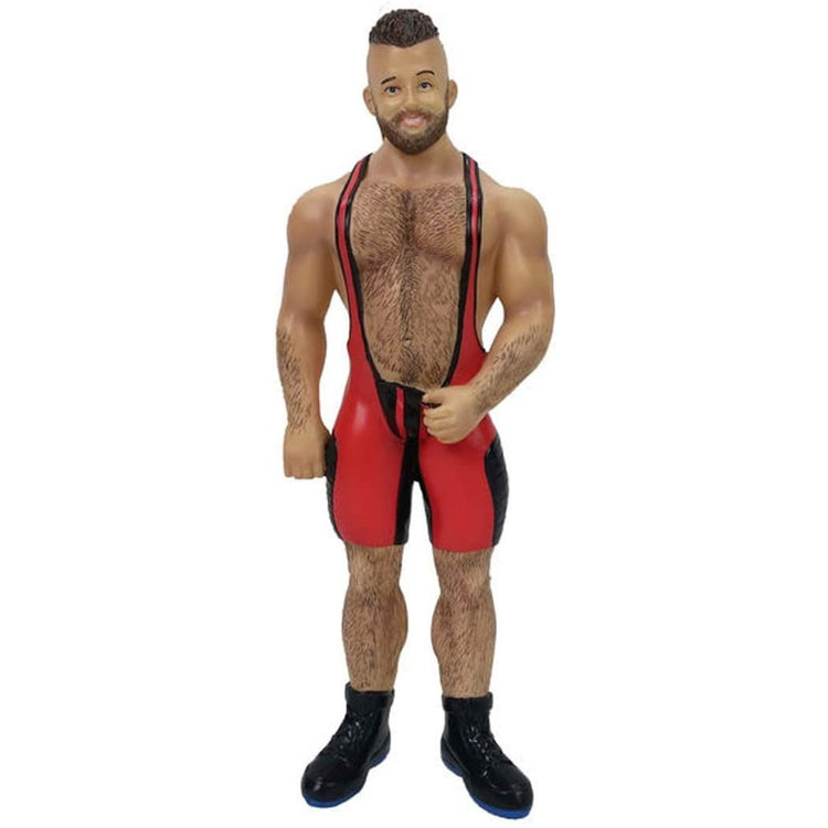 Burly man shaped figuring ornament. Wearing a red singlet.
