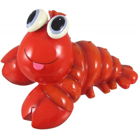 Red lobster with large eyes figurine coin bank.