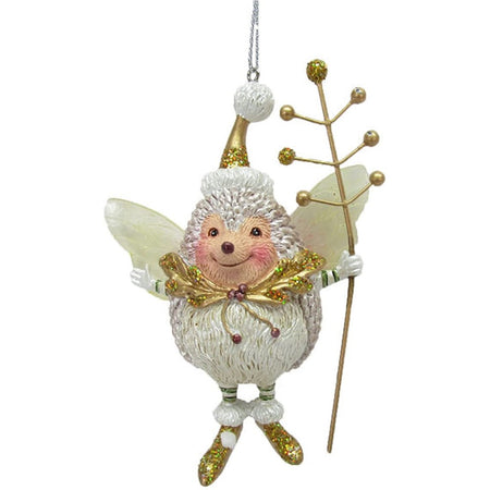 This is a happy hedgehog with wings & a staff & a hat.