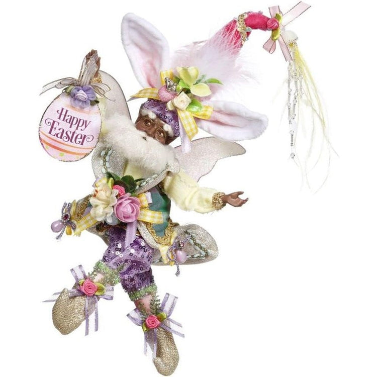 African American fairy in a bunny hat & coat.