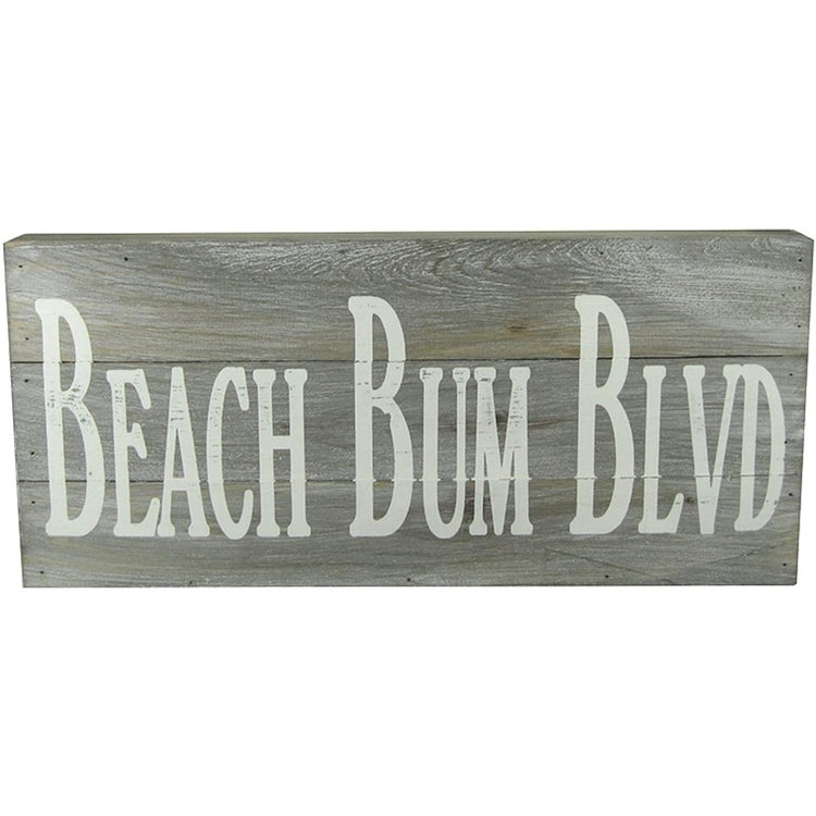 Distressed sign that says "Beach Bum Blvd".