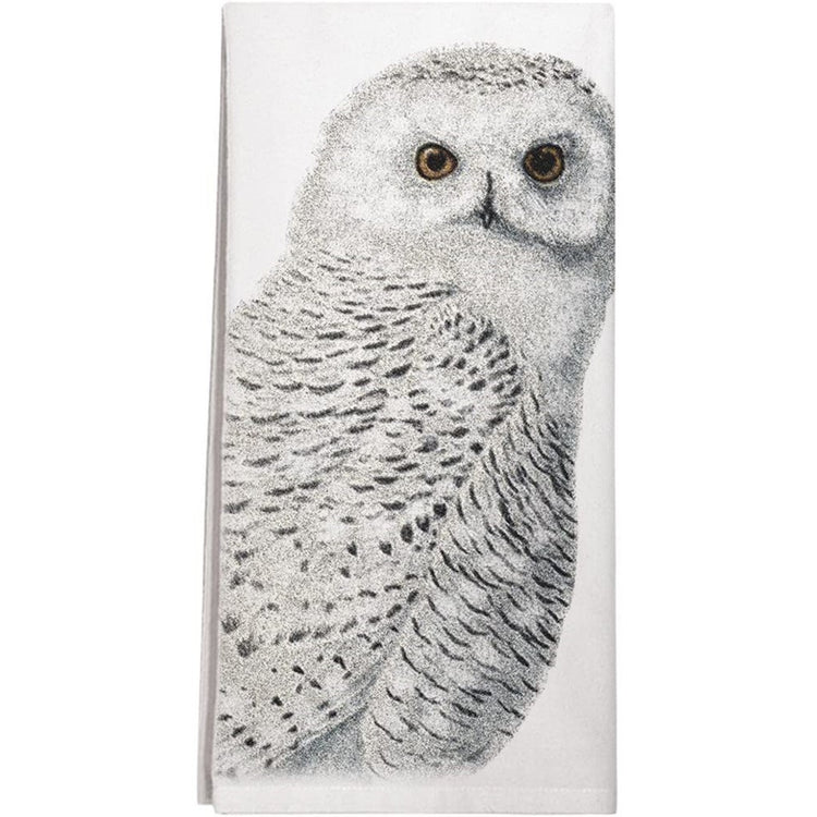 snowy owl towel
