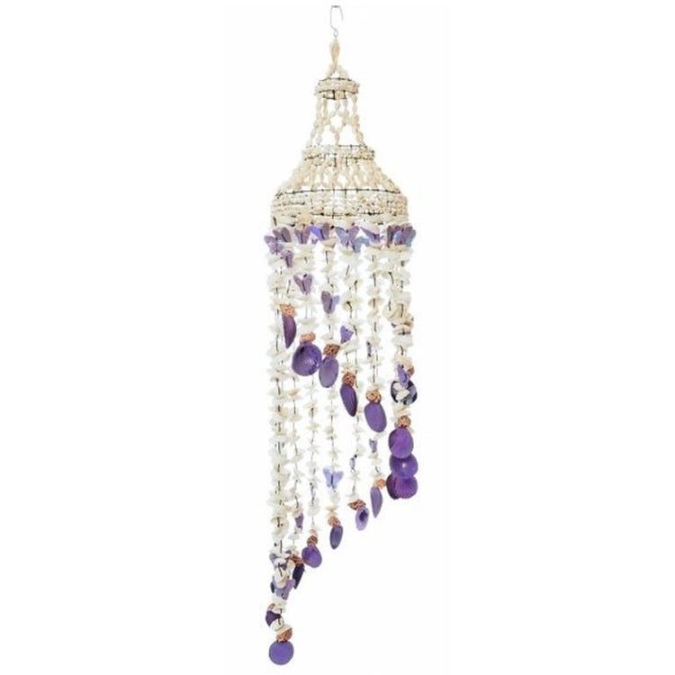 Shell & purple butterfly stairway chime.