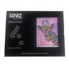 Nice black sleeve type box with image of the giraffe for puzzle reference, shows star shaped silhouette puzzle pieces.