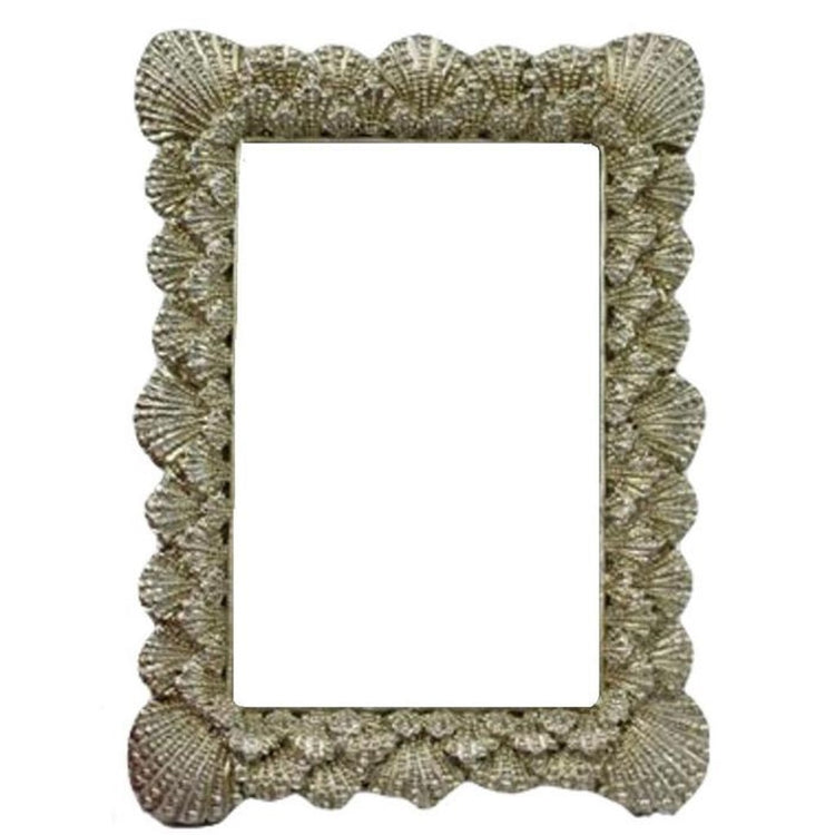 Silver pectin shell frame. 
