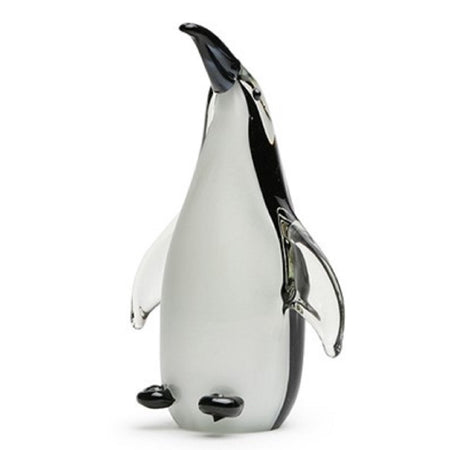 Black and white standing penguin figurine.